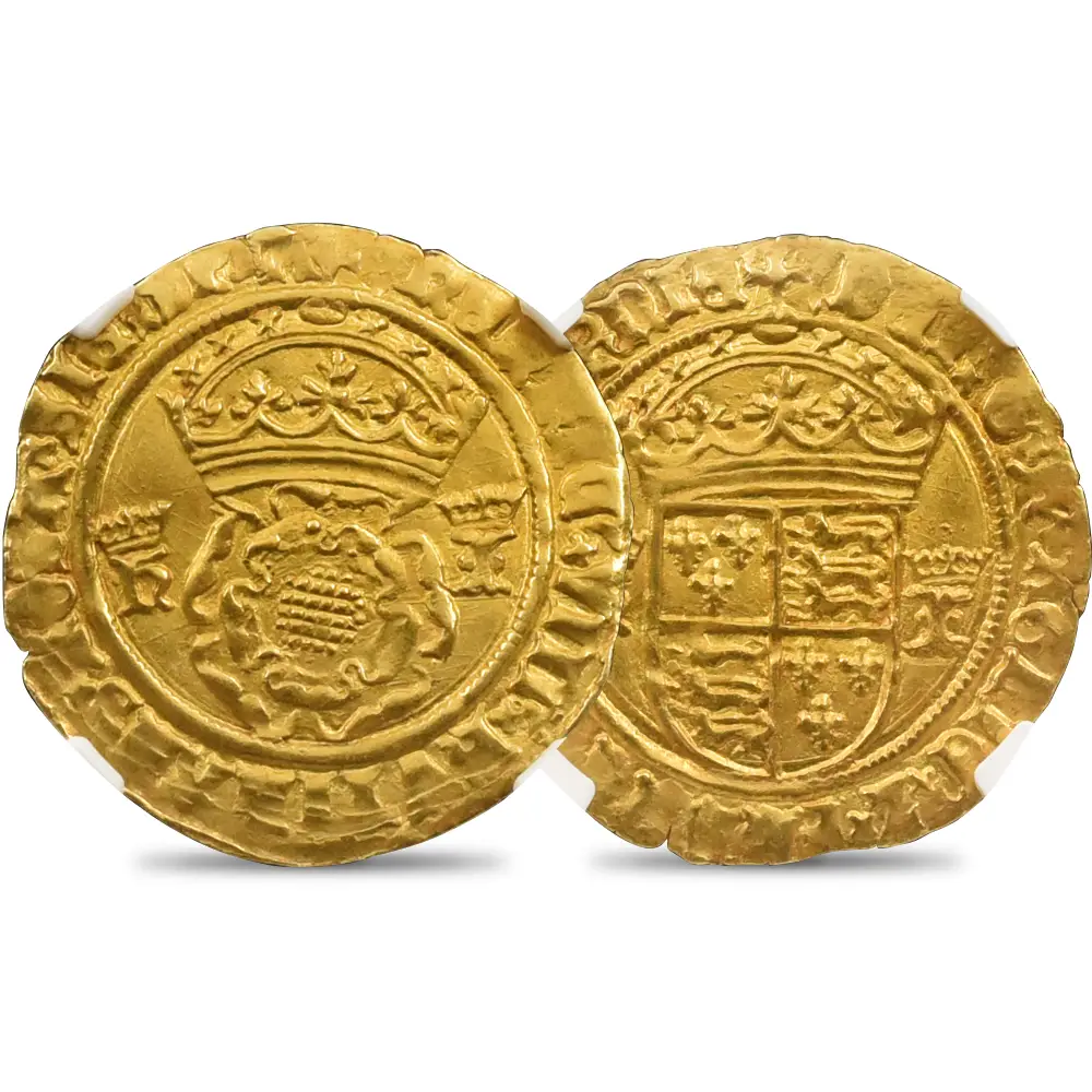 1536-1537 ヘンリー8世 ダブルローズ金貨 NGC MS64 S-2279 | 英国