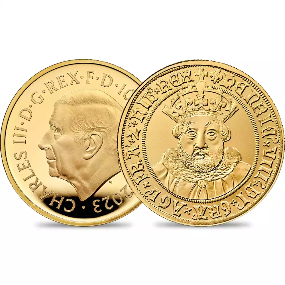 2023 チャールズ3世 英国君主コレクション第5弾 ヘンリー8世 100ポンド1オンスプルーフ金貨 未鑑定 箱付き【ご予約承り品】
