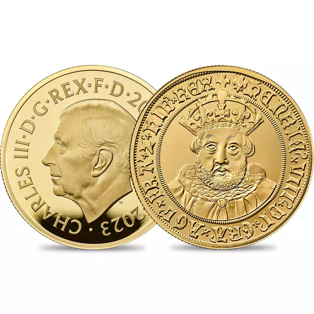 2023 チャールズ3世 英国君主コレクション第5弾 ヘンリー8世 200ポンド2オンスプルーフ金貨 未鑑定 箱付き【ご予約承り品】