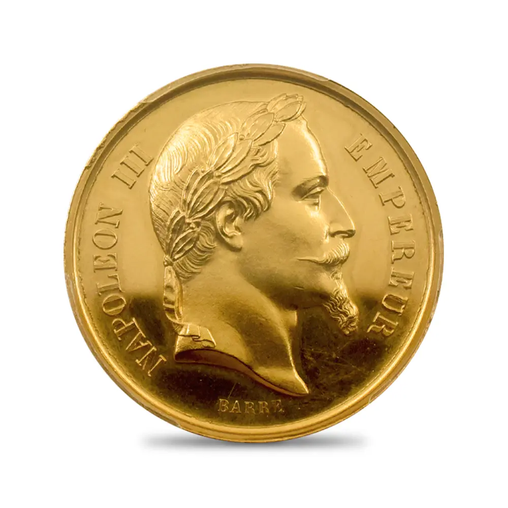 フランス 1869 ナポレオン3世 金メダル PCGS SP62｜コインパレス