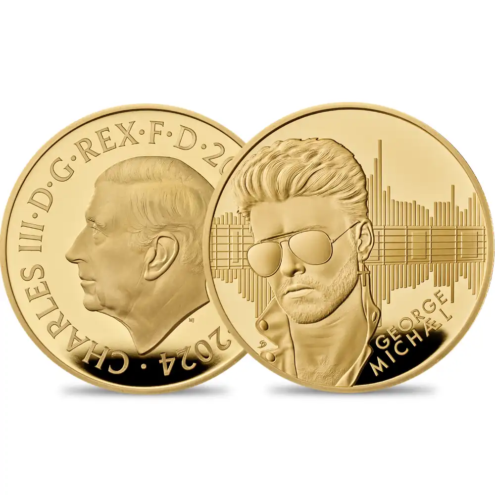 2024 チャールズ3世 ミュージックレジェンド 第8弾 ジョージ・マイケル 200ポンド2オンスプルーフ金貨 未鑑定 箱付き【ご予約承り品】