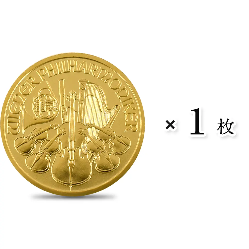 オーストリア 2008 ウィーンフィル 10ユーロ 1/10オンス 金貨 【1枚】