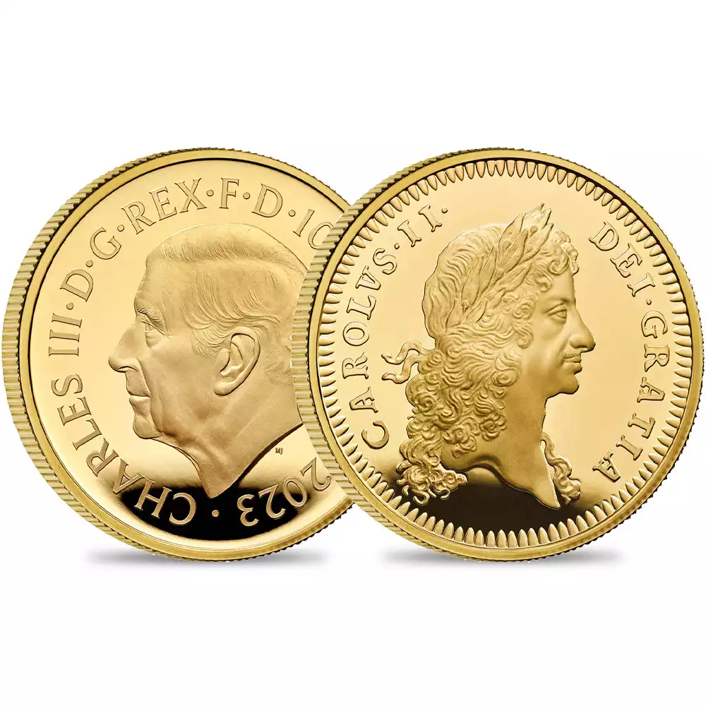2023 チャールズ3世 英国君主コレクション第7弾 チャールズ2世 100ポンド1オンスプルーフ金貨 未鑑定 箱付き【ご予約承り品】