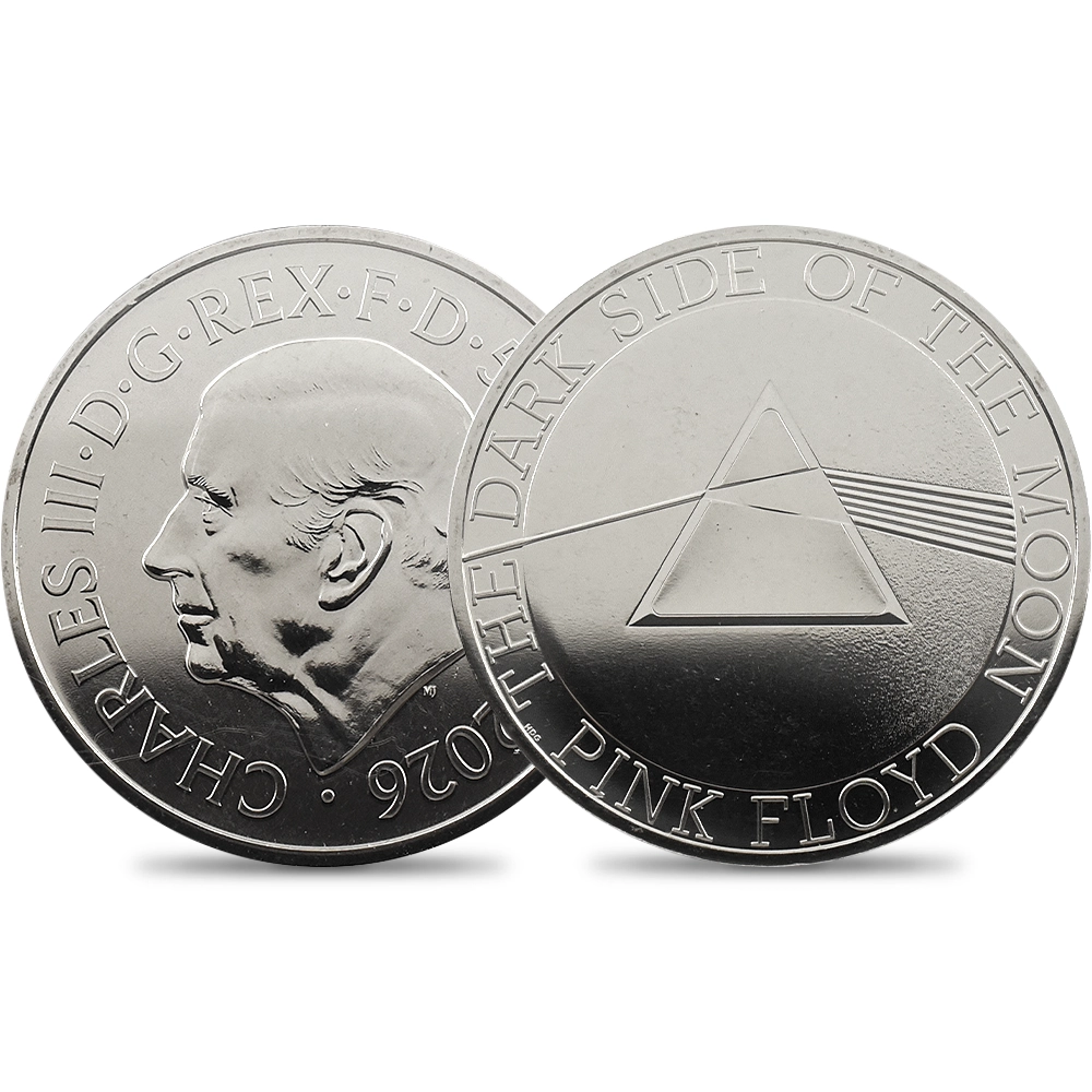 イギリス 2026 チャールズ3世 ミュージックレジェンド第14弾 ピンク・フロイド 5ポンド BU白銅貨 未鑑定 パッケージ付き