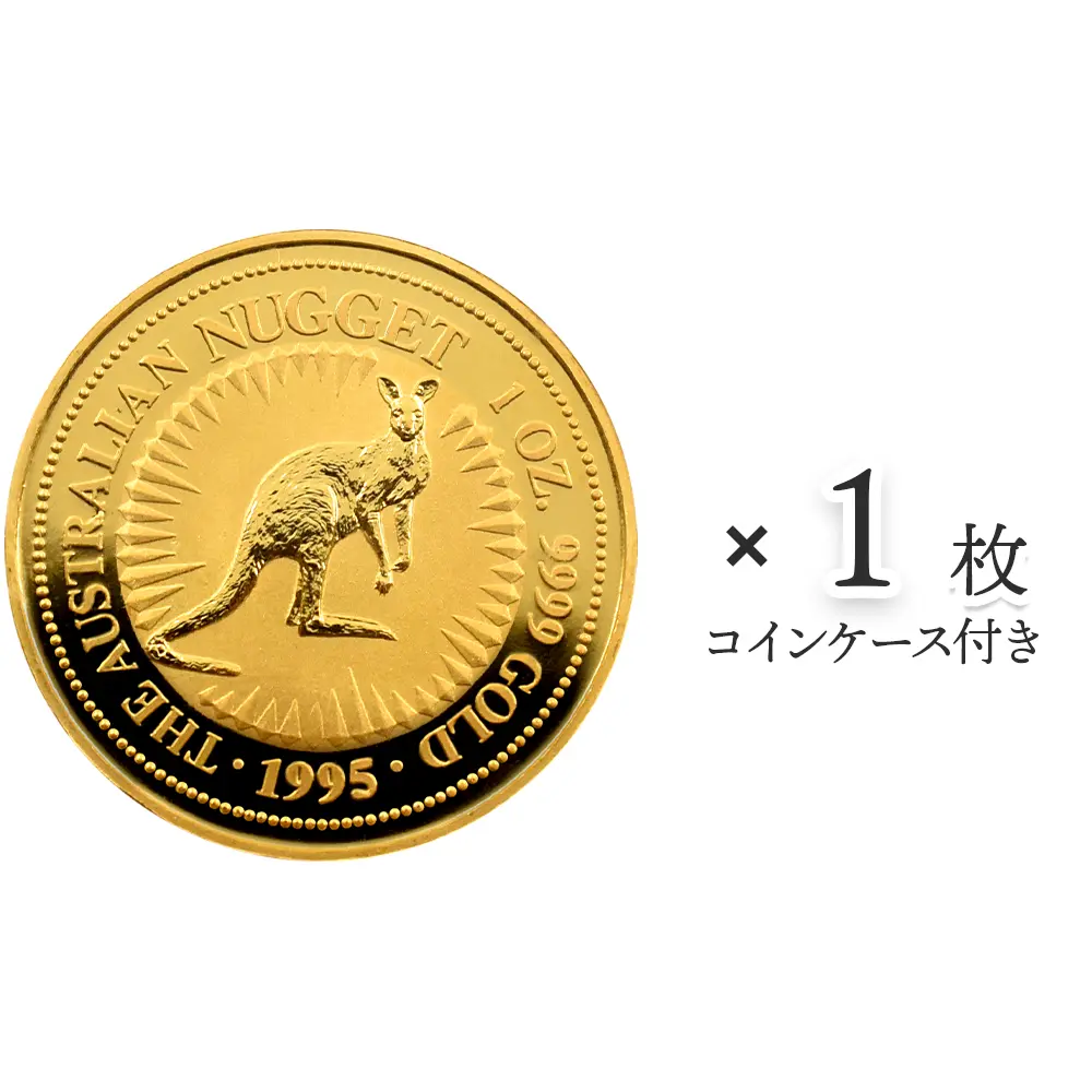 オーストラリア 1995 カンガルー 100ドル 1オンス 金貨 【1枚】 (コインケース付き)