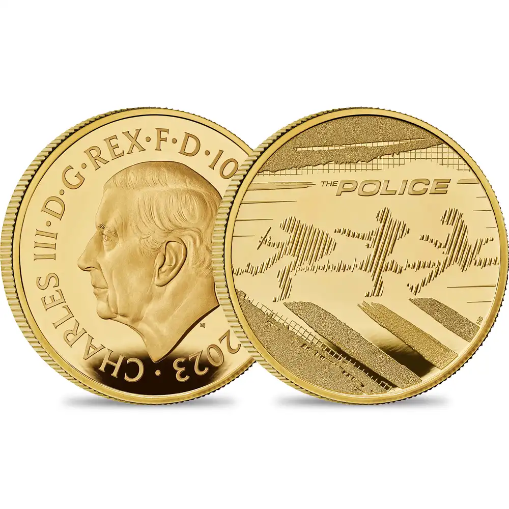 2023 チャールズ3世 ミュージックレジェンド第7弾 ポリス 100ポンド1オンスプルーフ金貨 未鑑定 箱付き【ご予約承り品】