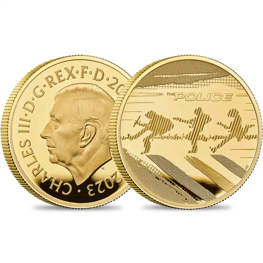 2023 チャールズ3世 ミュージックレジェンド第7弾 ポリス 200ポンド2オンスプルーフ金貨 未鑑定 箱付き【ご予約承り品】