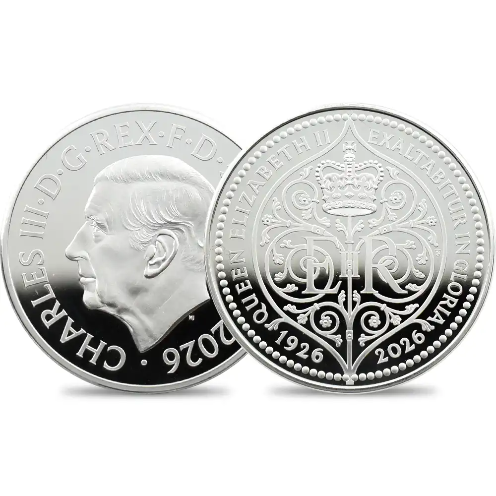 イギリス 2026 チャールズ3世 エリザベス2世生誕100周年記念 5ポンドピエフォー銀貨 ファーストリリース NGC PF70UC チャールズ3世ラベル 箱付き
