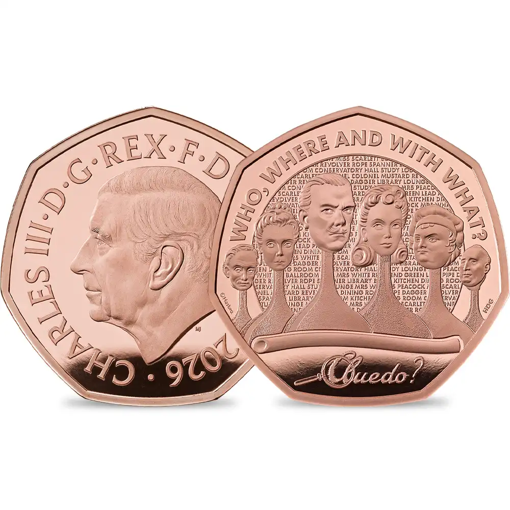 イギリス 2026 チャールズ3世 クルード75周年記念 50ペンスプルーフ金貨 箱付き【ご予約承り品】