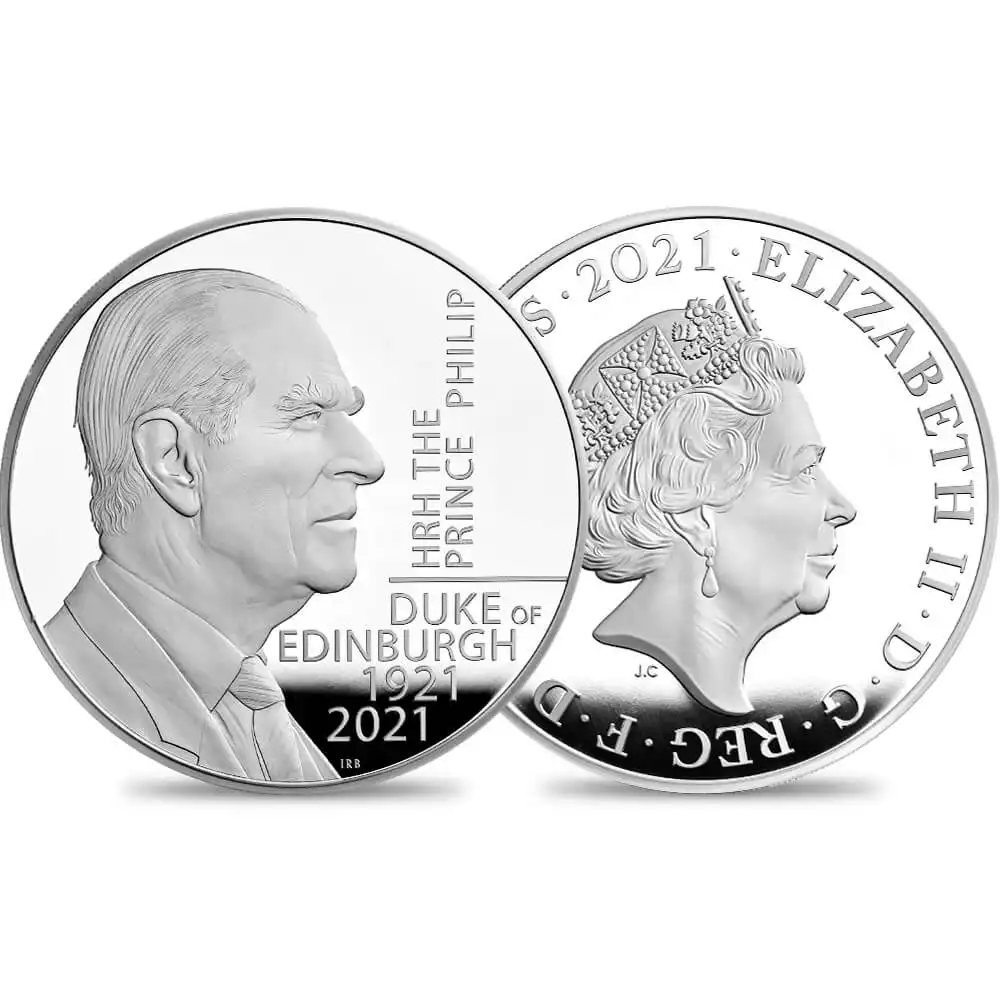 2021 エリザベス2世 フィリップ殿下追悼記念  500ポンド1キロプルーフ銀貨 ロイヤルミント発行  未鑑定 発行枚数77枚 箱付き【ご予約承り品】