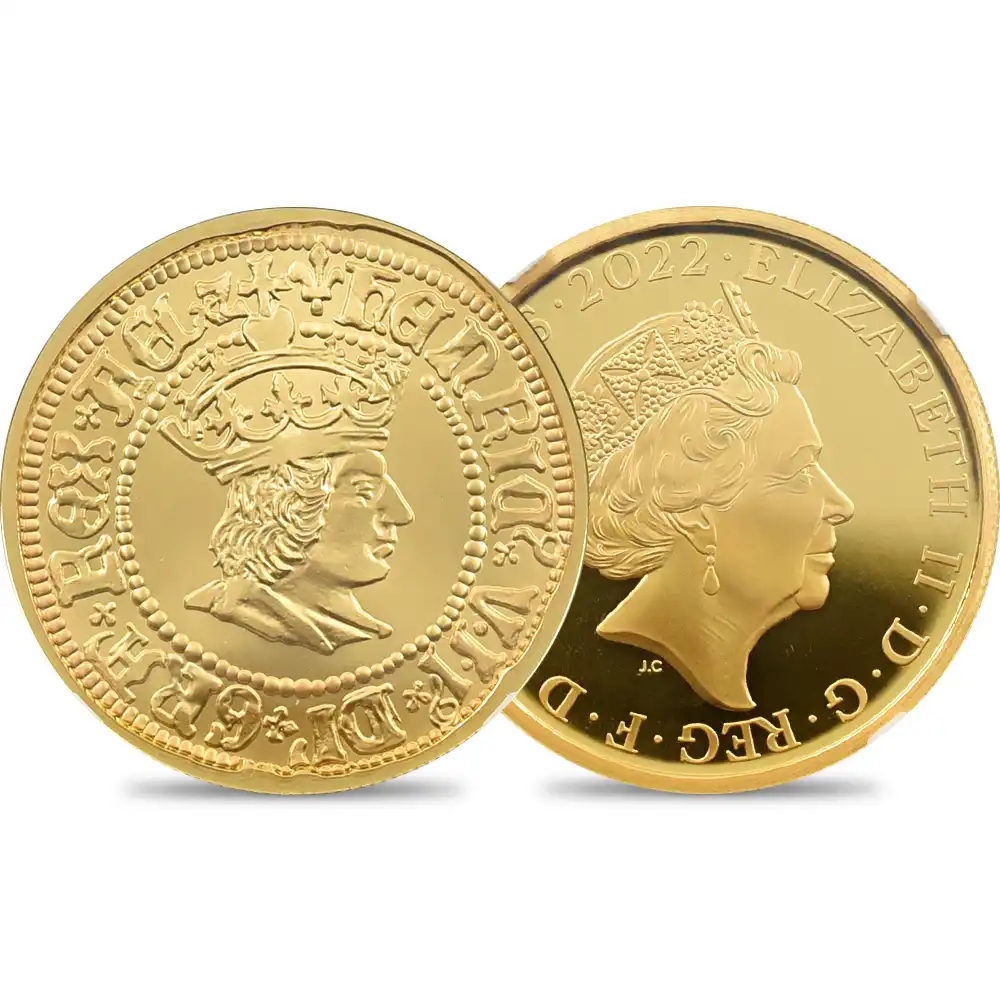 2022 エリザベス2世 英国君主コレクション第1弾 ヘンリー7世 100ポンド1オンス金貨 ファーストリリース NGC PF70UC