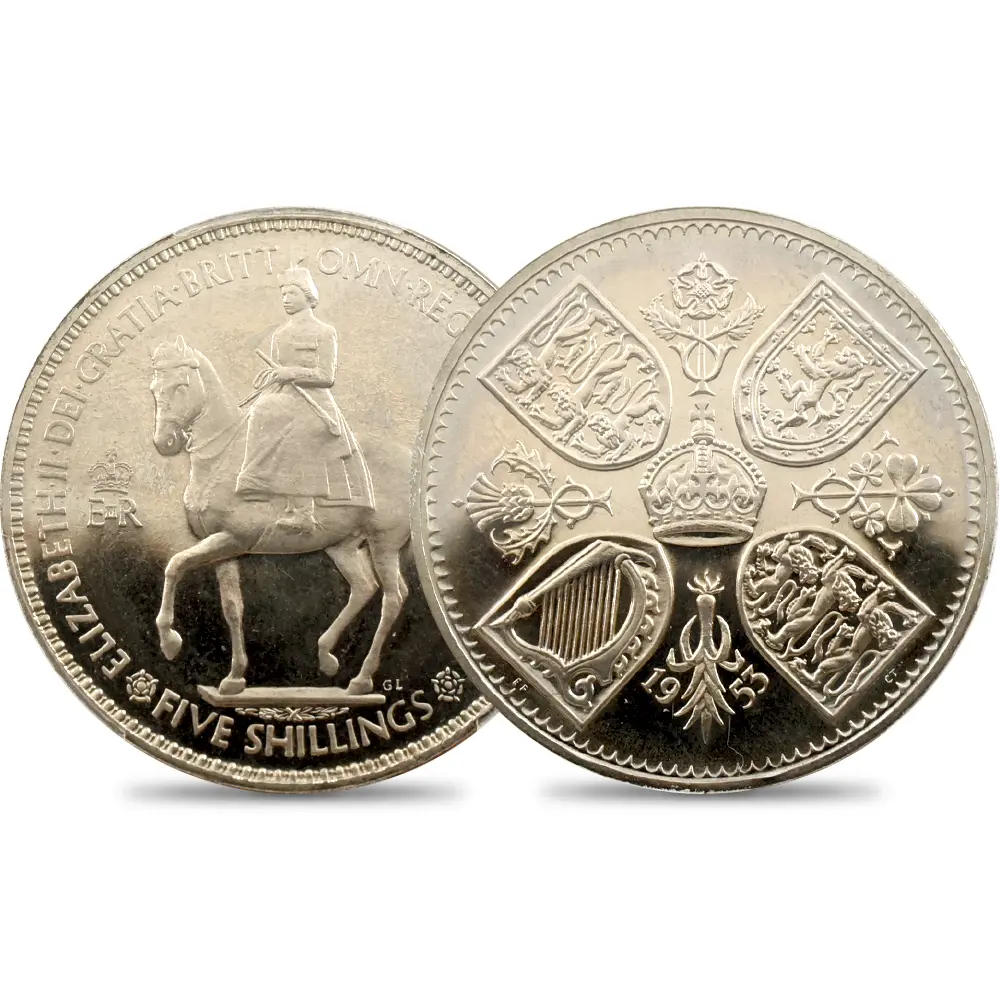 1953 エリザベス2世 エリザベス2世戴冠記念 クラウン白銅貨 PCGS PR65CA S-4136