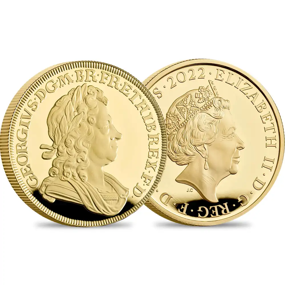 2022 エリザベス2世 英国君主コレクション第3弾 ジョージ1世 100ポンド1オンスプルーフ金貨 未鑑定【ご予約承り品】