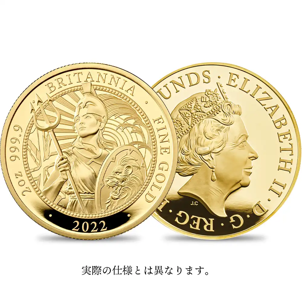 2022 エリザベス2世 ブリタニア 200ポンド2オンスプルーフ金貨  未鑑定【ご予約承り品】