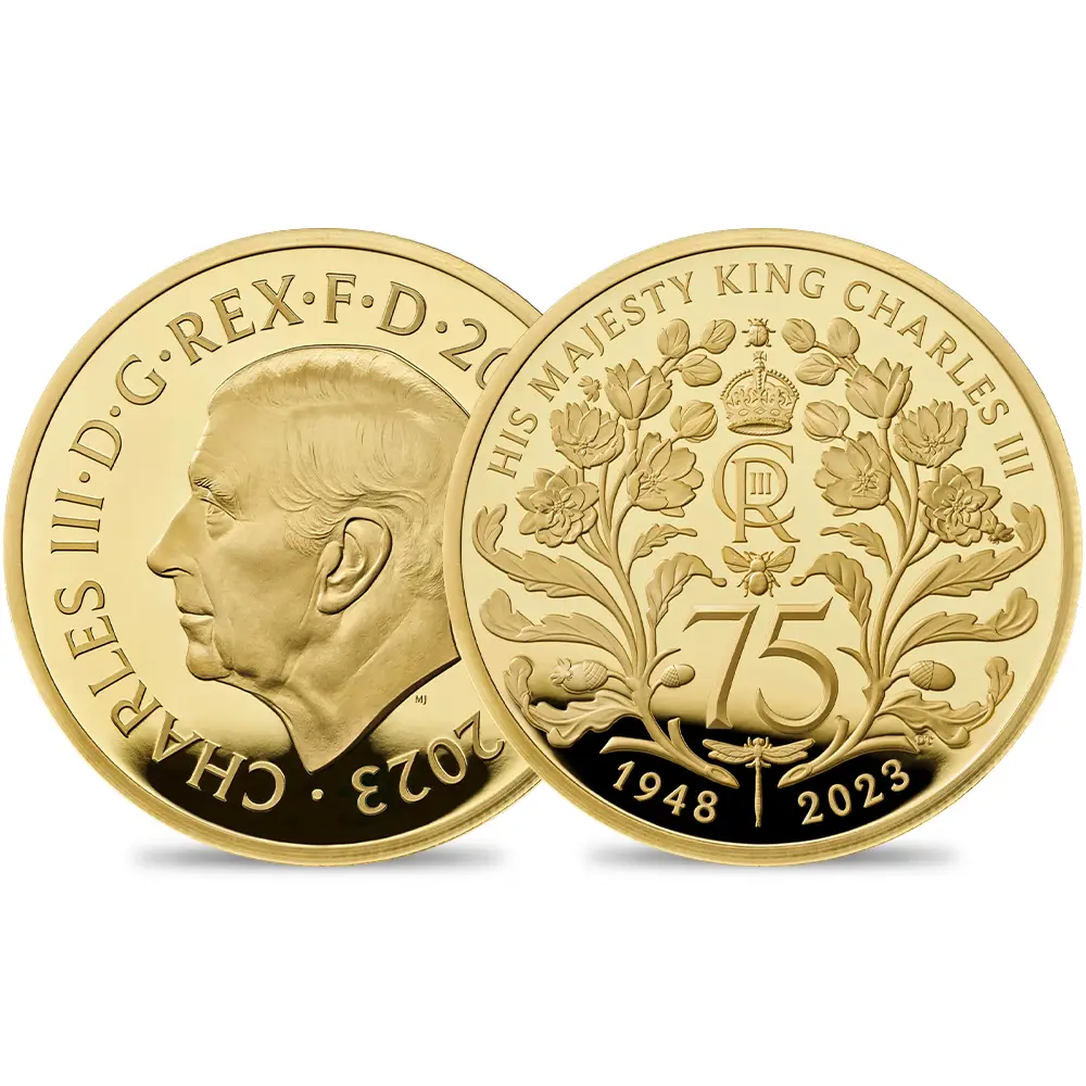 2023 チャールズ3世 国王誕生75周年記念 200ポンド 2オンスプルーフ金貨 未鑑定 箱付き【ご予約承り品】