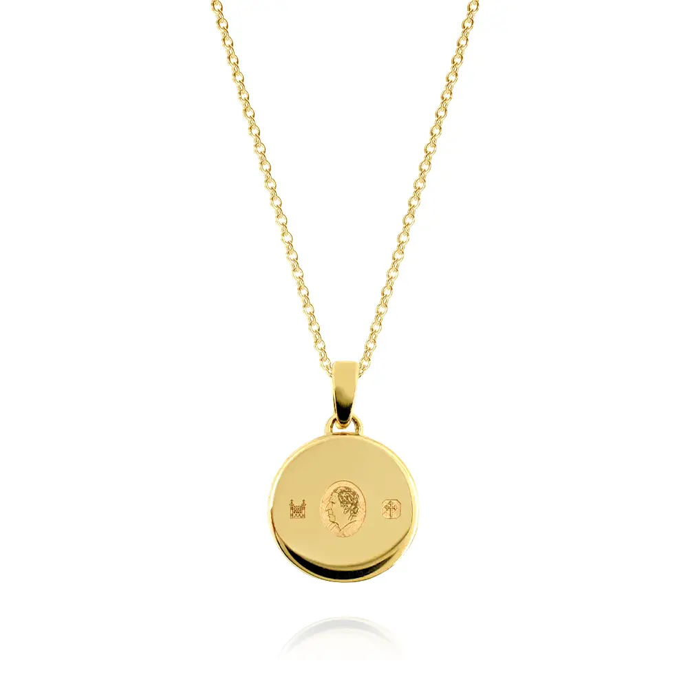 【ペンダントトップ・K9チェーンセット】886 THE ROYAL MINT コロネーション K9ゴールドペンダント 箱付き