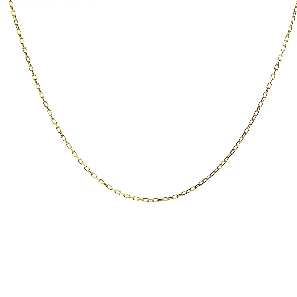 ネックレス チェーン ゴールド 18金（K18） 幅約1mm 全長約42cm 重量 約1.2g K18刻印入り