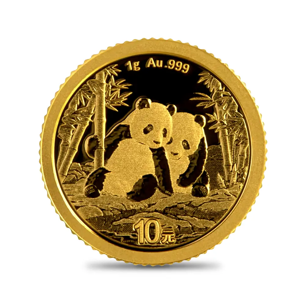 地金型2：6702 中国 2026 パンダ 10元 1グラム 金貨 【10枚】