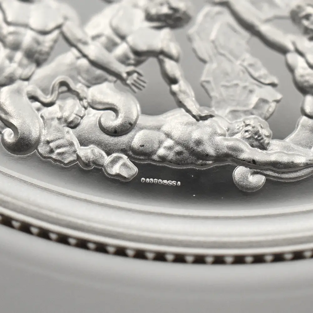 モダンコイン19：6708 イギリス 2024-2025 チャールズ3世 ワーテルロー・メダル 5ポンド2オンス銀貨 2枚セット 発行即日鑑定品・ファーストリリース NGC PF70UC 箱付き