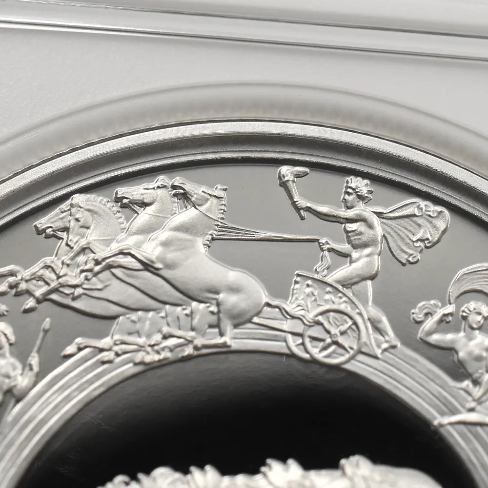 モダンコイン14：6708 イギリス 2024-2025 チャールズ3世 ワーテルロー・メダル 5ポンド2オンス銀貨 2枚セット 発行即日鑑定品・ファーストリリース NGC PF70UC 箱付き