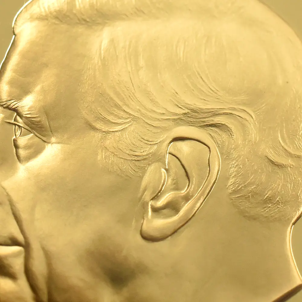 モダンコイン14：6709 イギリス 2025 チャールズ3世 ワーテルロー・メダル - 勝利 200ポンド2オンス金貨 ファーストリリース NGC PF70UC 箱付き