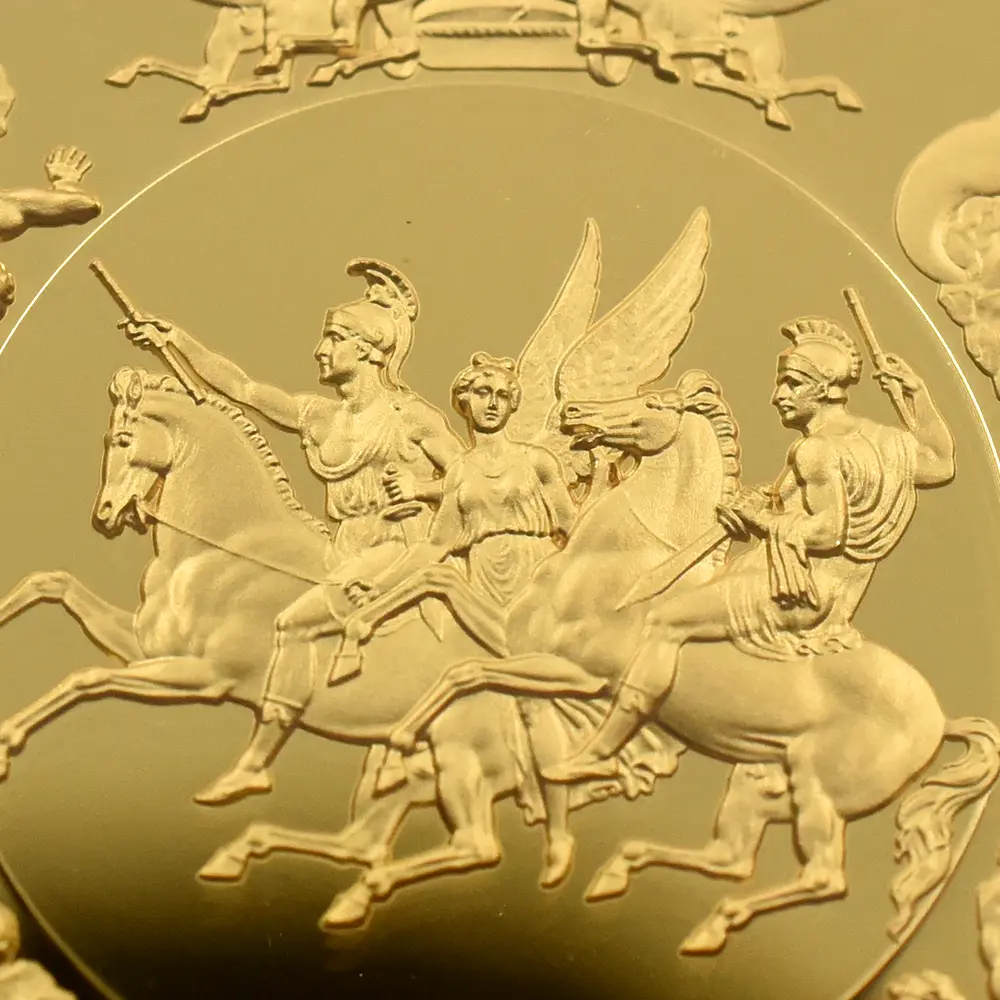 モダンコイン9：6709 イギリス 2025 チャールズ3世 ワーテルロー・メダル - 勝利 200ポンド2オンス金貨 ファーストリリース NGC PF70UC 箱付き