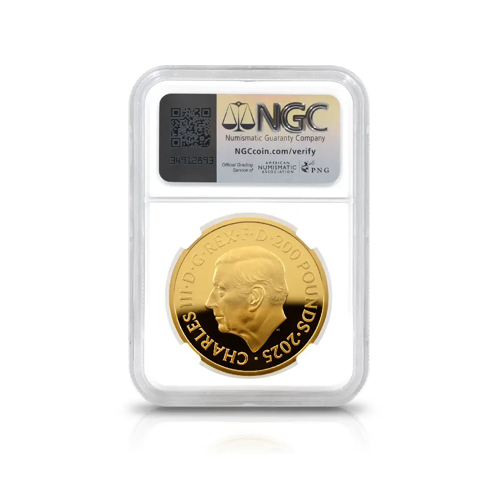 モダンコイン5：6722 イギリス 2025 チャールズ3世 ミュージックレジェンド第10弾 ジョン・レノン 200ポンド 2オンス金貨 ファーストリリース 箱付き