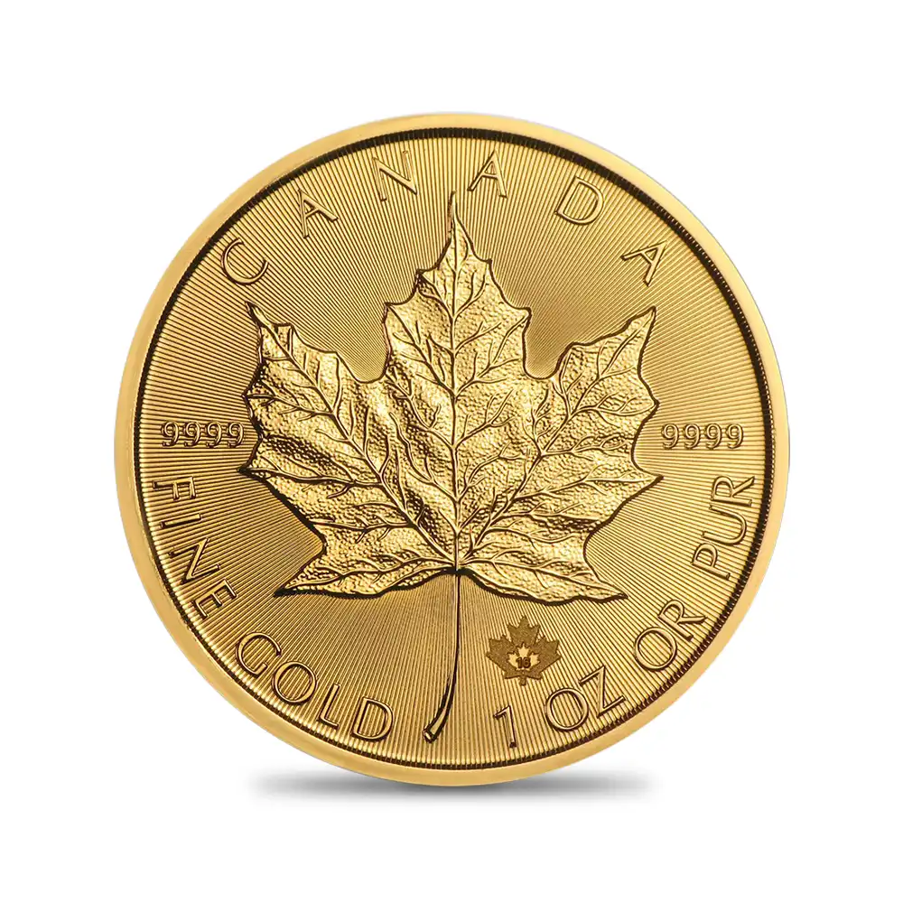 地金型2：6724 カナダ 2016 エリザベス2世 メイプルリーフ 50ドル 1オンス 地金型金貨 【1枚】 (コインケース付き)