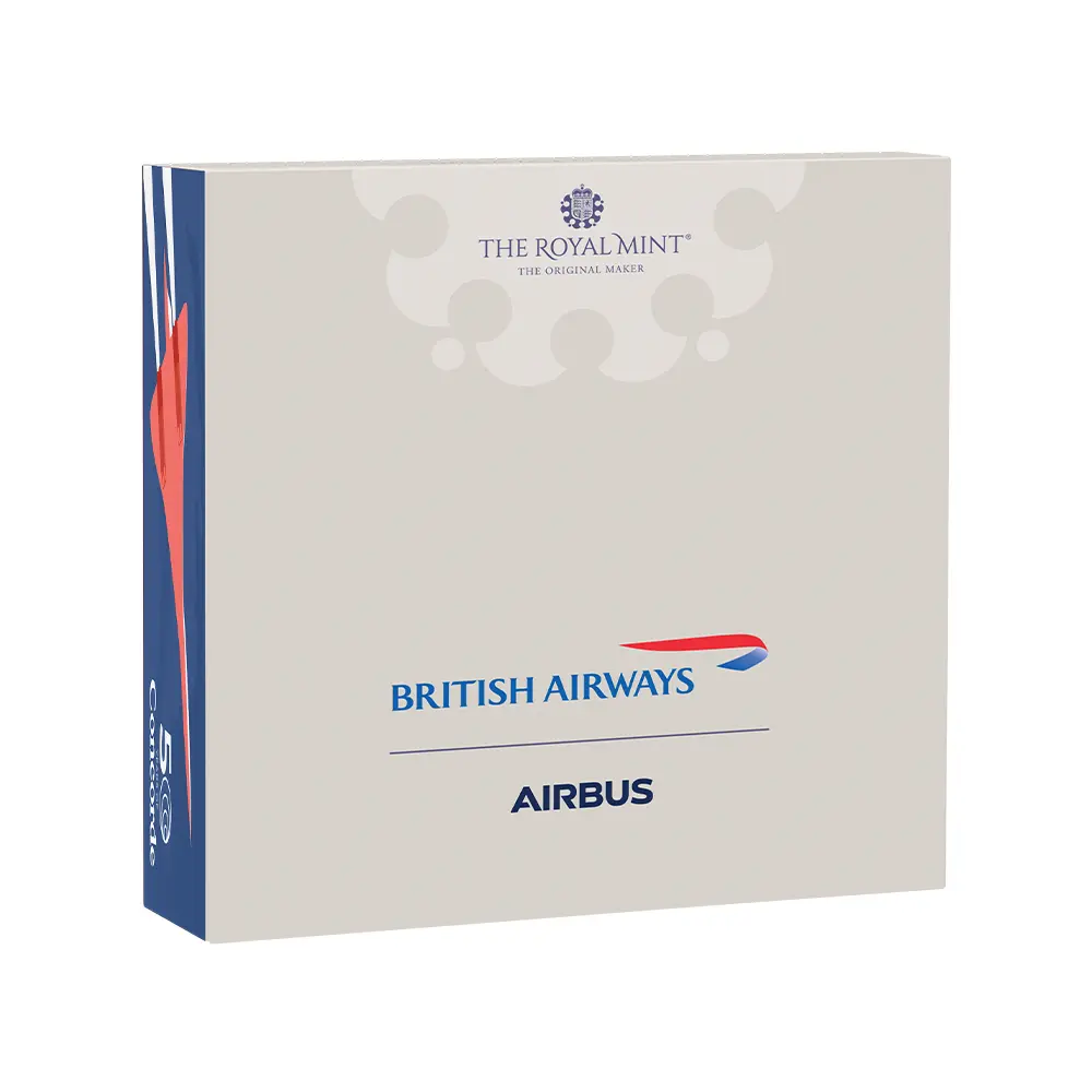 モダンコイン4：6725 イギリス 2026 チャールズ3世 コンコルド就航50周年記念 50ペンスプルーフ銀貨 未鑑定 箱付き【ご予約承り品】