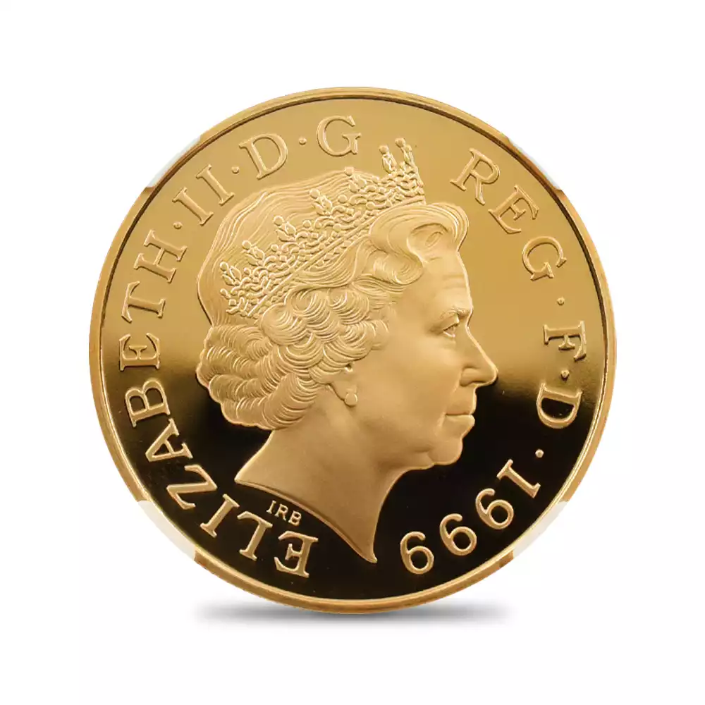 モダンコイン3：6741 イギリス 1999 エリザベス2世 ダイアナ妃追悼記念 5ポンド金貨 NGC PF70UC