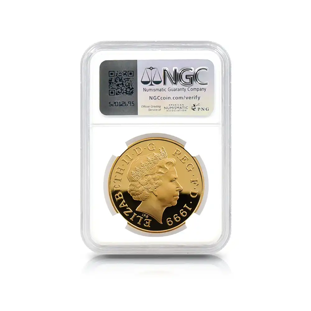 モダンコイン5：6741 イギリス 1999 エリザベス2世 ダイアナ妃追悼記念 5ポンド金貨 NGC PF70UC