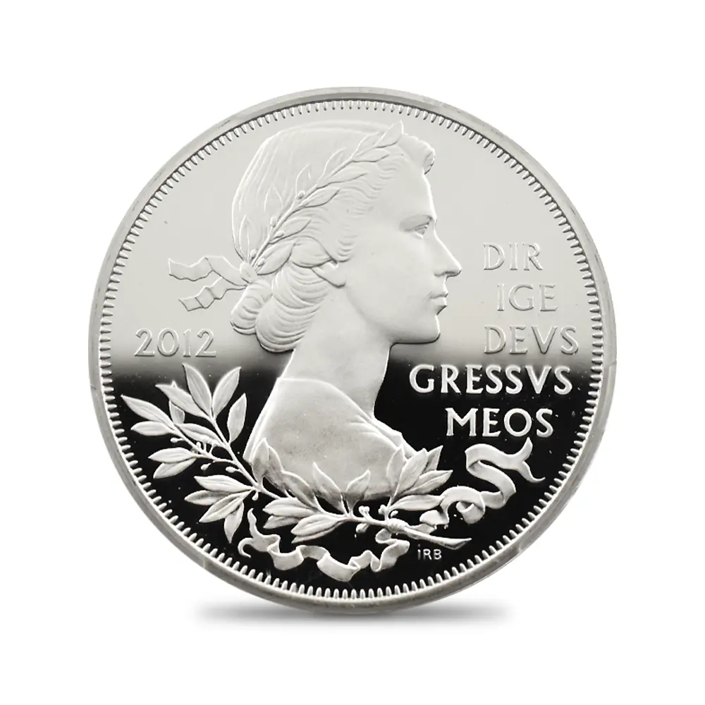 モダンコイン2：6732 イギリス 2012 エリザベス2世 即位60周年記念 ダイアモンドジュビリー 5ポンド銀貨 PCGS PR70DC S-L24 箱付き