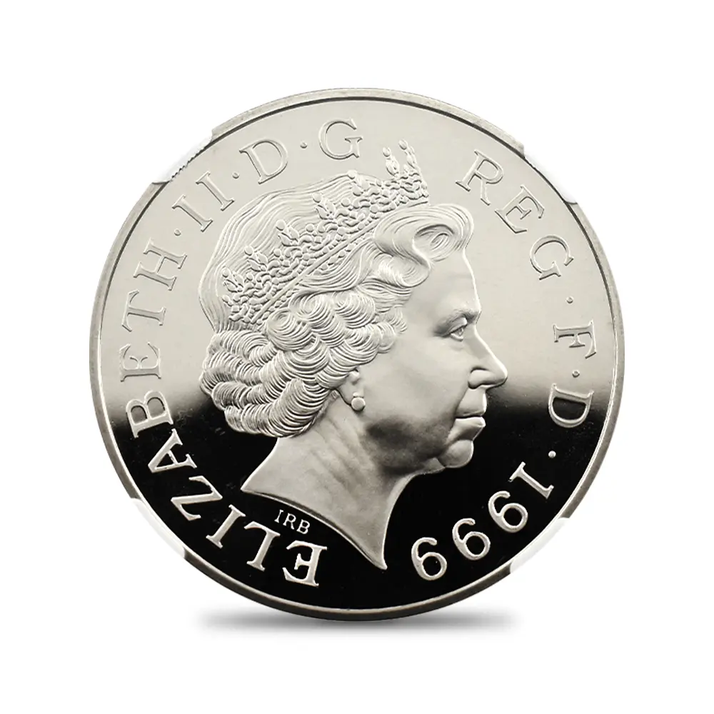 モダンコイン3：6731 イギリス 1999 エリザベス2世 ダイアナ妃追悼記念 5ポンド白銅貨 NGC PF69UC
