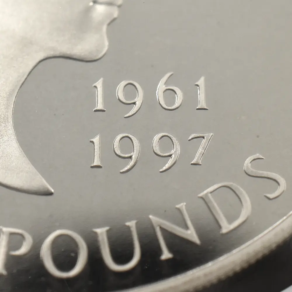 モダンコイン8：6731 イギリス 1999 エリザベス2世 ダイアナ妃追悼記念 5ポンド白銅貨 NGC PF69UC