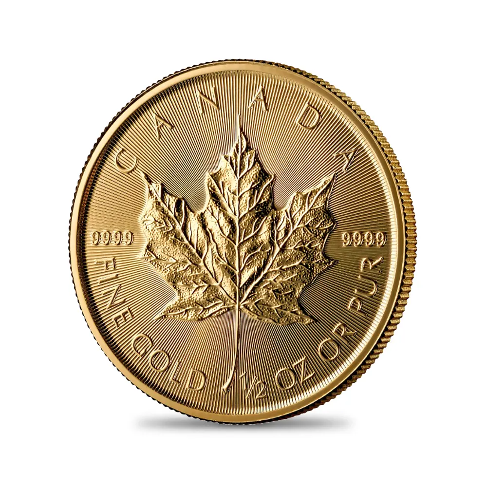 地金型4：6602 カナダ 2026 チャールズ3世 メイプルリーフ 20ドル 1/2オンス 地金型金貨 【1枚】 (コインケース付き)