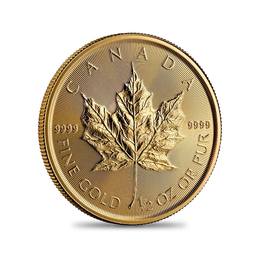 地金型5：6602 カナダ 2026 チャールズ3世 メイプルリーフ 20ドル 1/2オンス 地金型金貨 【1枚】 (コインケース付き)