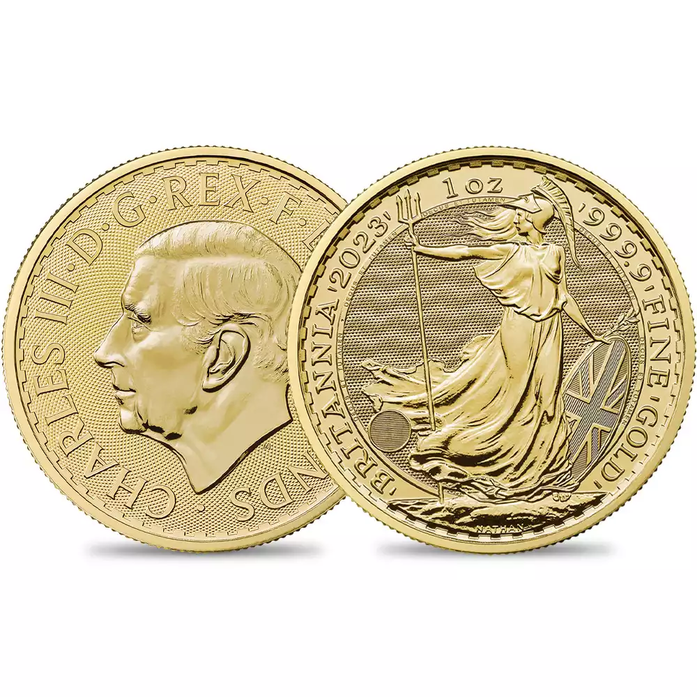 高価値】 即納追跡可 イギリス 2023 チャールズ3世 ブリタニア 2ポンド 1オンス 地金型銀貨 コインケース付き
