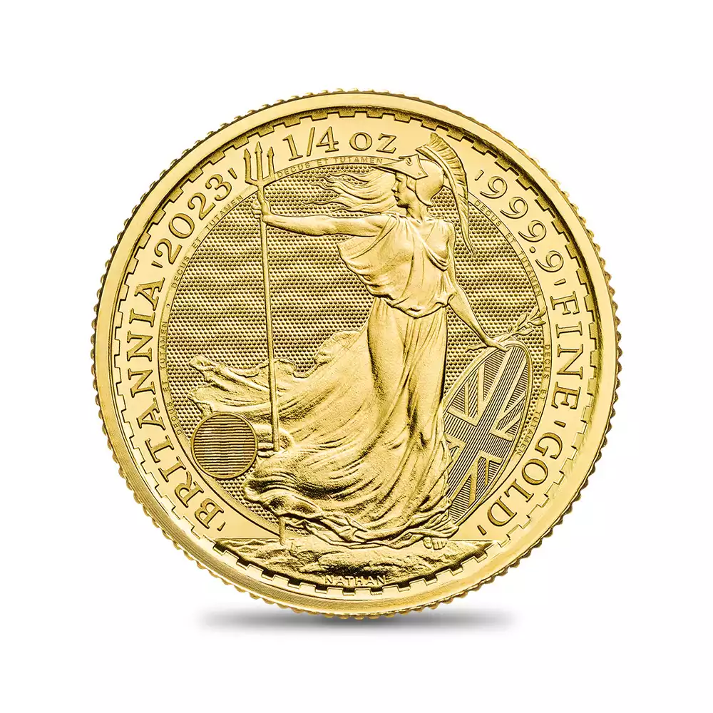 地金型2：2587 2023 チャールズ3世 ブリタニア 25ポンド1/4オンス 地金型金貨【ご予約承り品】