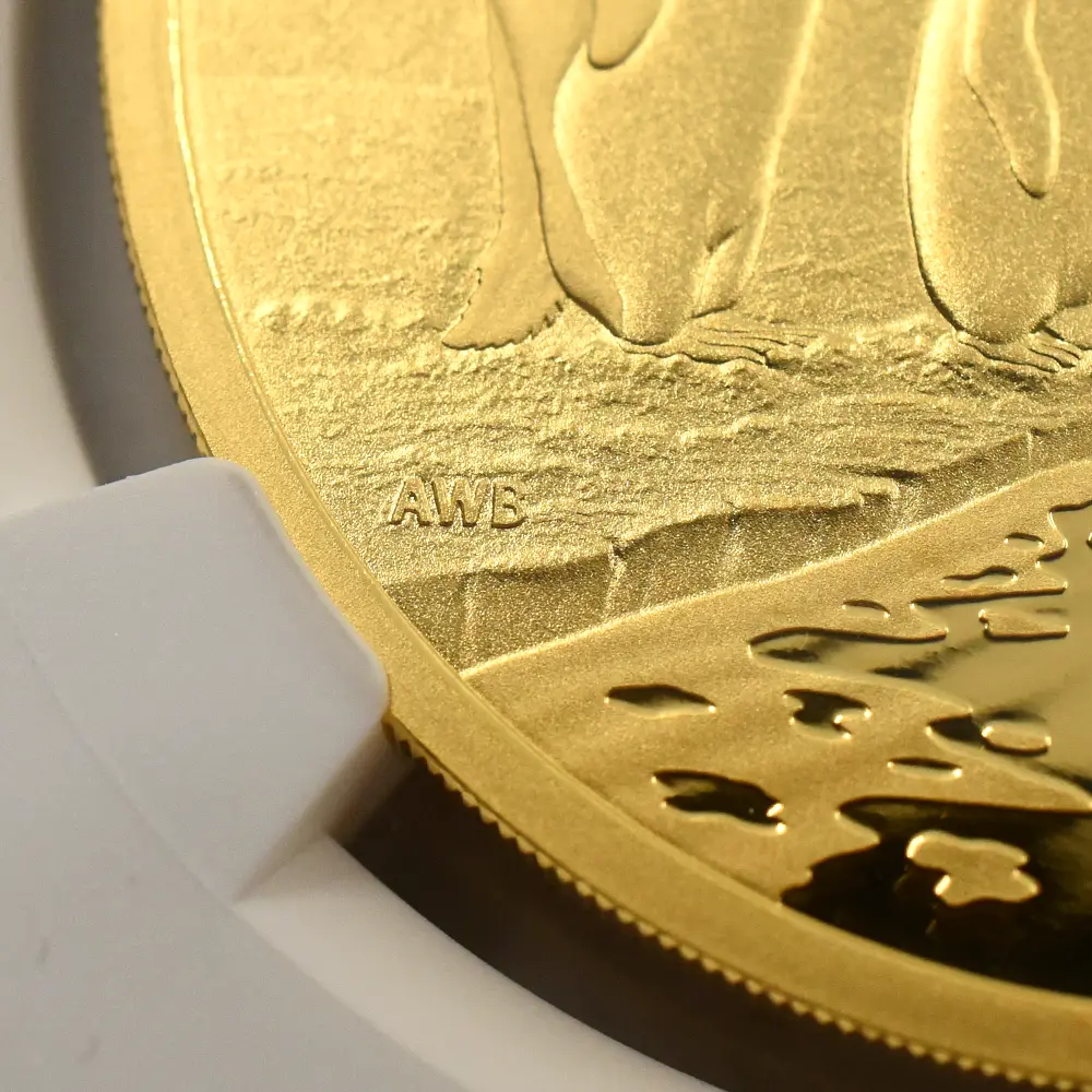 モダンコイン12：6761 オーストラリア 2023 エリザベス2世 皇帝ペンギン 100ドル1オンス 金貨 NGC MS69 箱付き