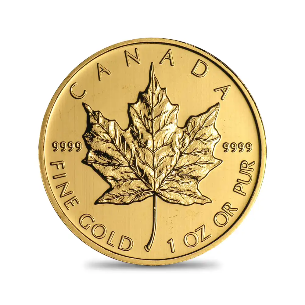 地金型2：6750 カナダ 2011 エリザベス2世 メイプルリーフ 50ドル 1オンス 地金型金貨 【1枚】 (コインケース付き)