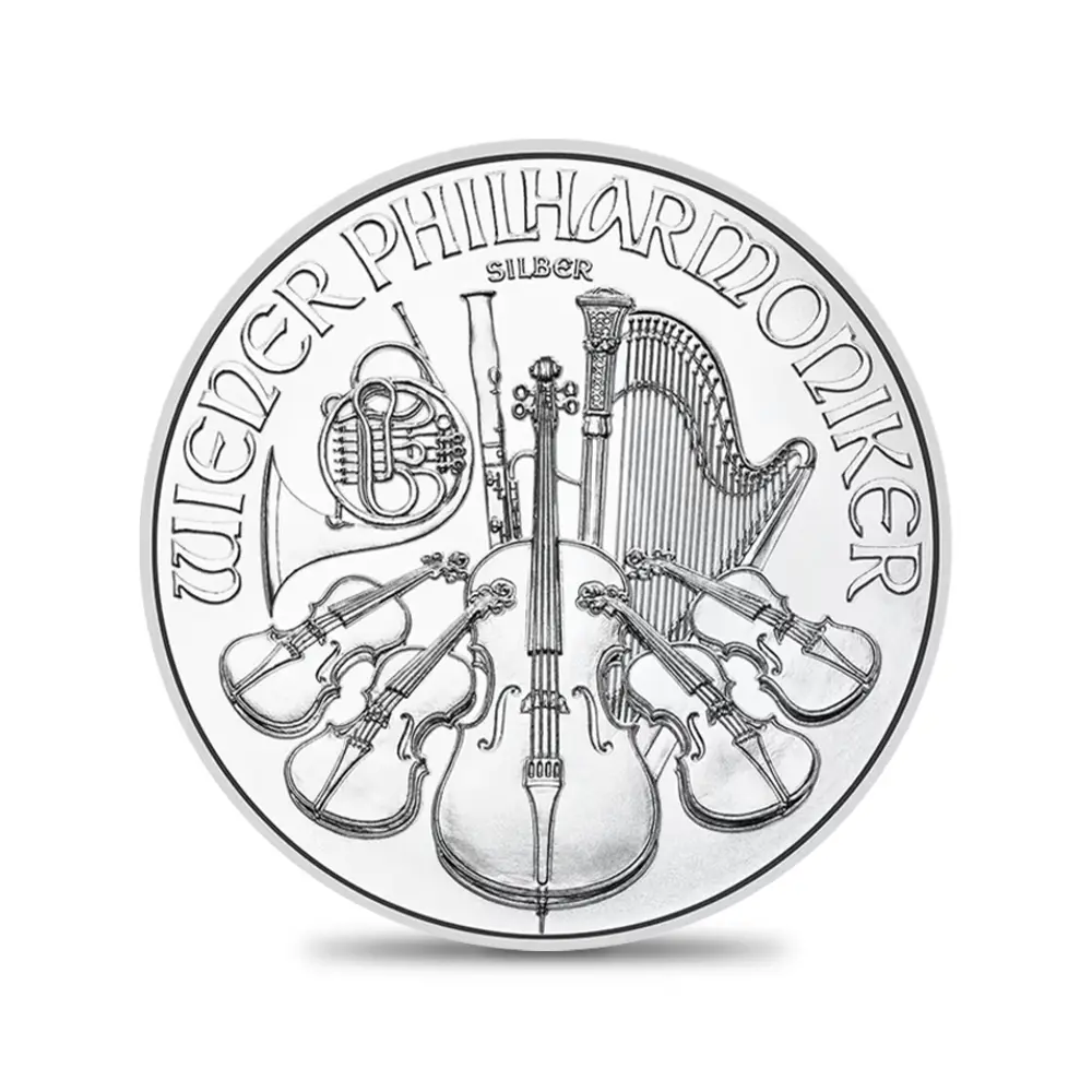 地金型2：6770 オーストリア 2026 ウィーンフィル 1.5ユーロ 1オンス 銀貨 【20枚】