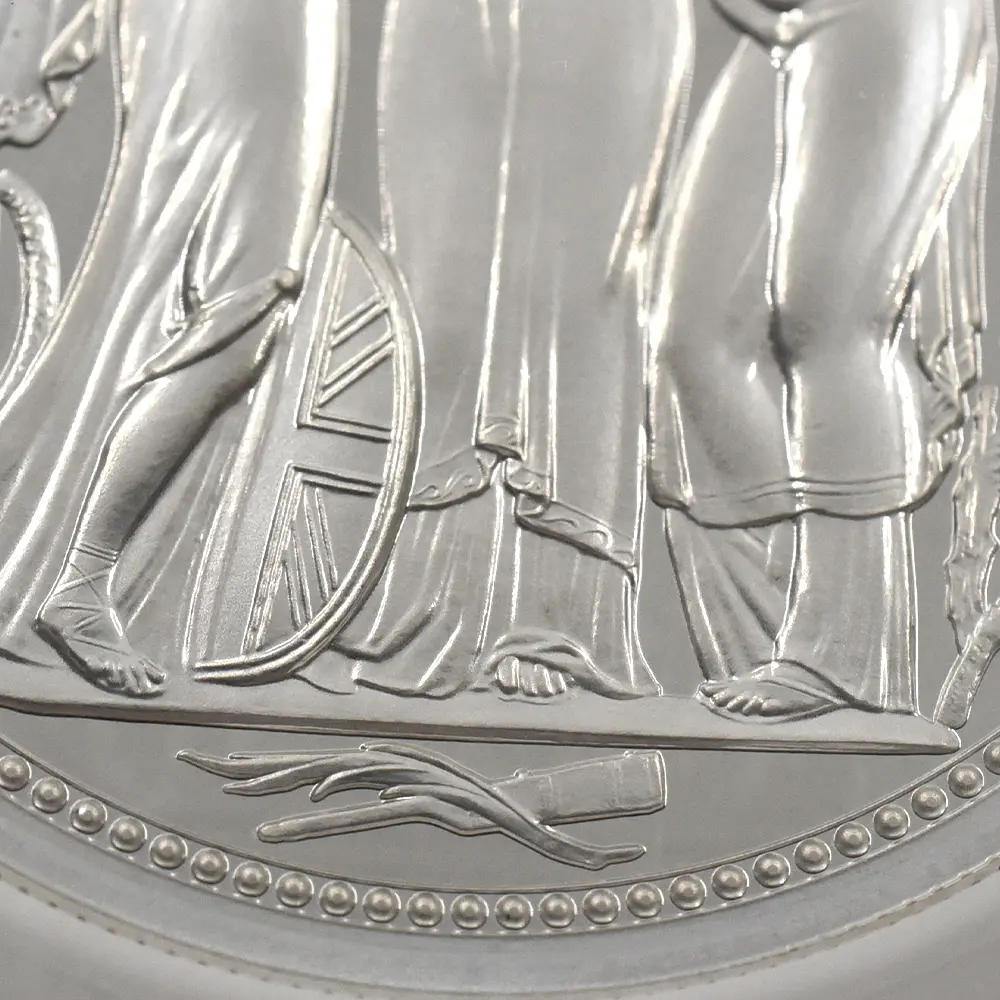 モダンコイン7：6780 イギリス 2020 エリザベス2世 スリーグレーセス 5ポンド2オンス銀貨 ファーストリリース NGC PF70UC