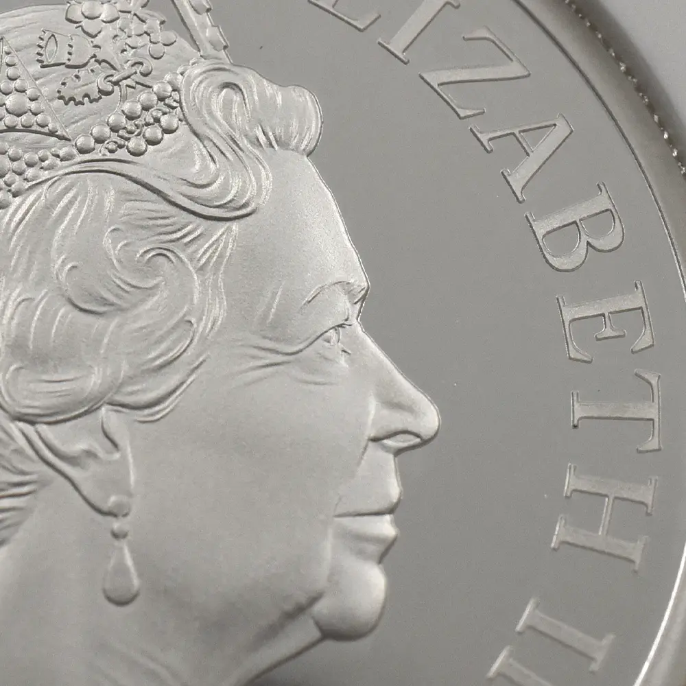 モダンコイン9：6780 イギリス 2020 エリザベス2世 スリーグレーセス 5ポンド2オンス銀貨 ファーストリリース NGC PF70UC