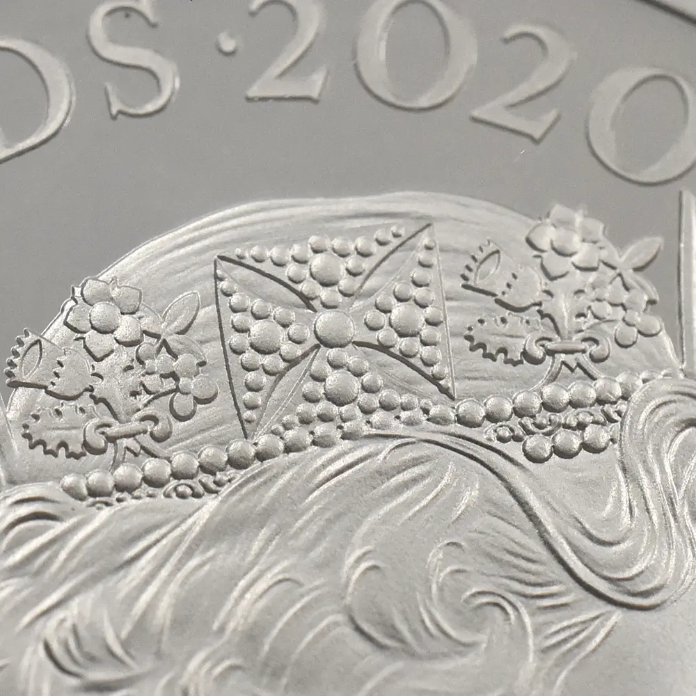 モダンコイン10：6780 イギリス 2020 エリザベス2世 スリーグレーセス 5ポンド2オンス銀貨 ファーストリリース NGC PF70UC