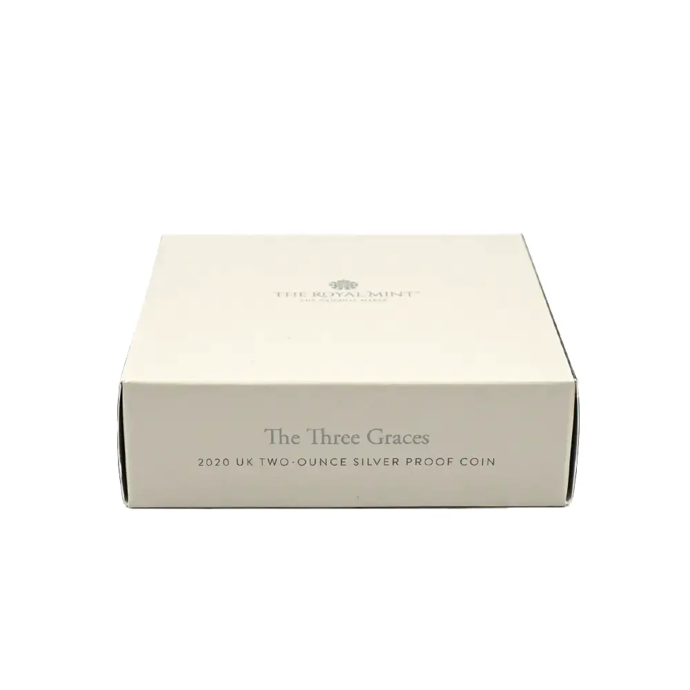 モダンコイン6：6781 イギリス 2020 エリザベス2世 スリーグレーセス 5ポンド2オンス銀貨 発行即日鑑定品 NGC PF69UC 箱付き