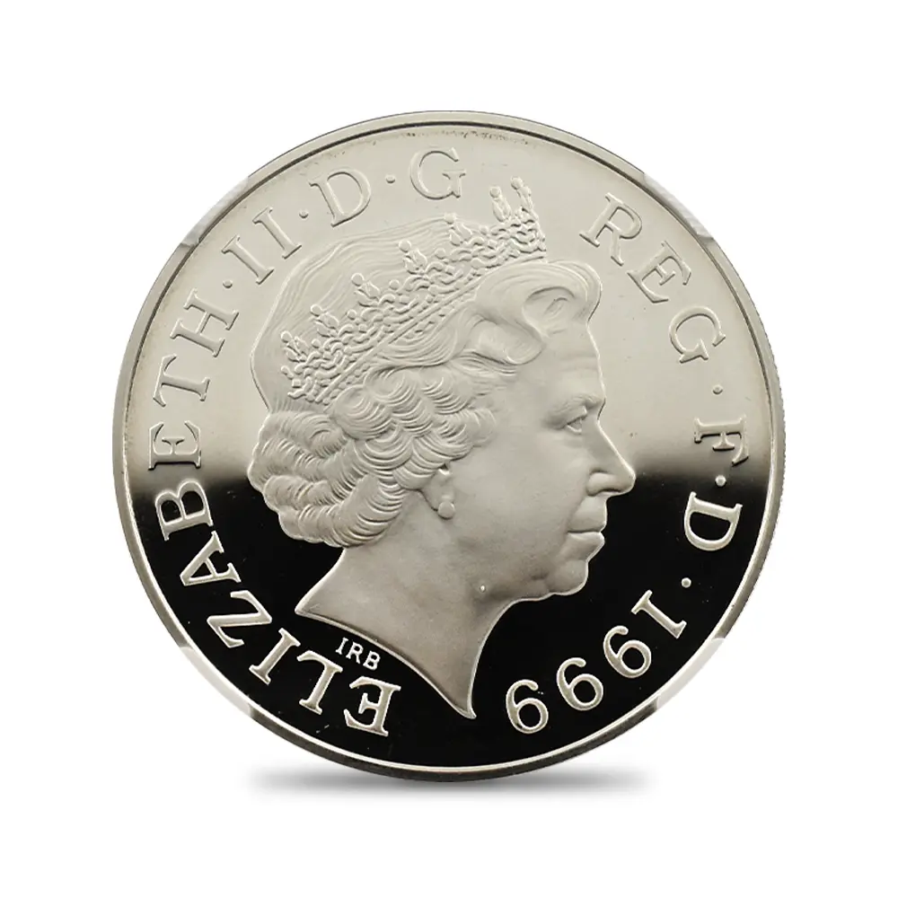 モダンコイン3：6791 イギリス 1999 エリザベス2世 ダイアナ妃追悼記念 5ポンド銀貨 NGC PF69UC 箱付き
