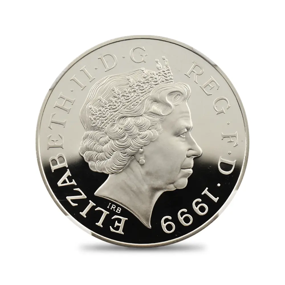 モダンコイン3：6792 イギリス 1999 エリザベス2世 ダイアナ妃追悼記念 5ポンド銀貨 NGC PF69UC 箱付き