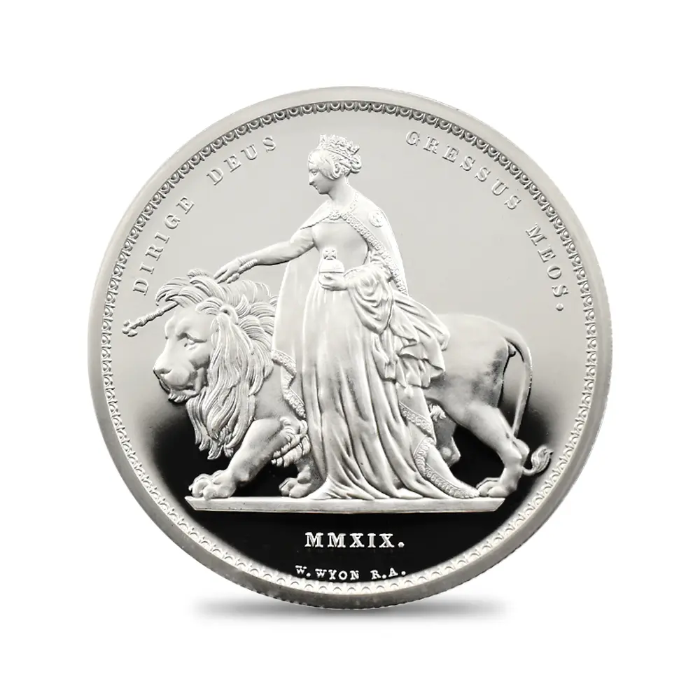 モダンコイン2:6793 イギリス 2019 エリザベス2世 ウナ&ライオン 5ポンド2オンス銀貨 PCGS PR69DCAM 箱付き