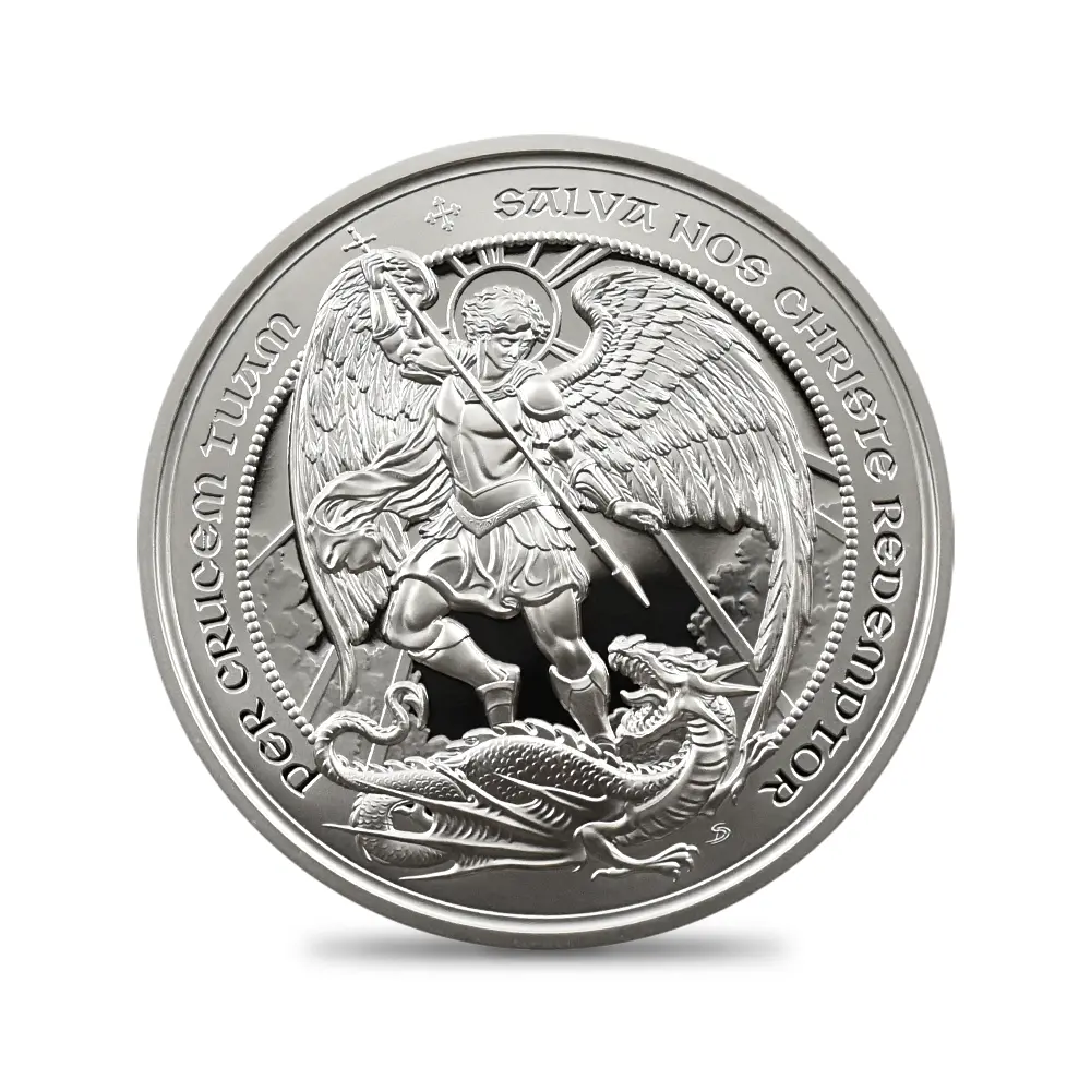 モダンコイン2:6582 イギリス 2026 チャールズ3世 エンジェル 2ポンド1オンスプルーフ銀貨 未鑑定 箱付き