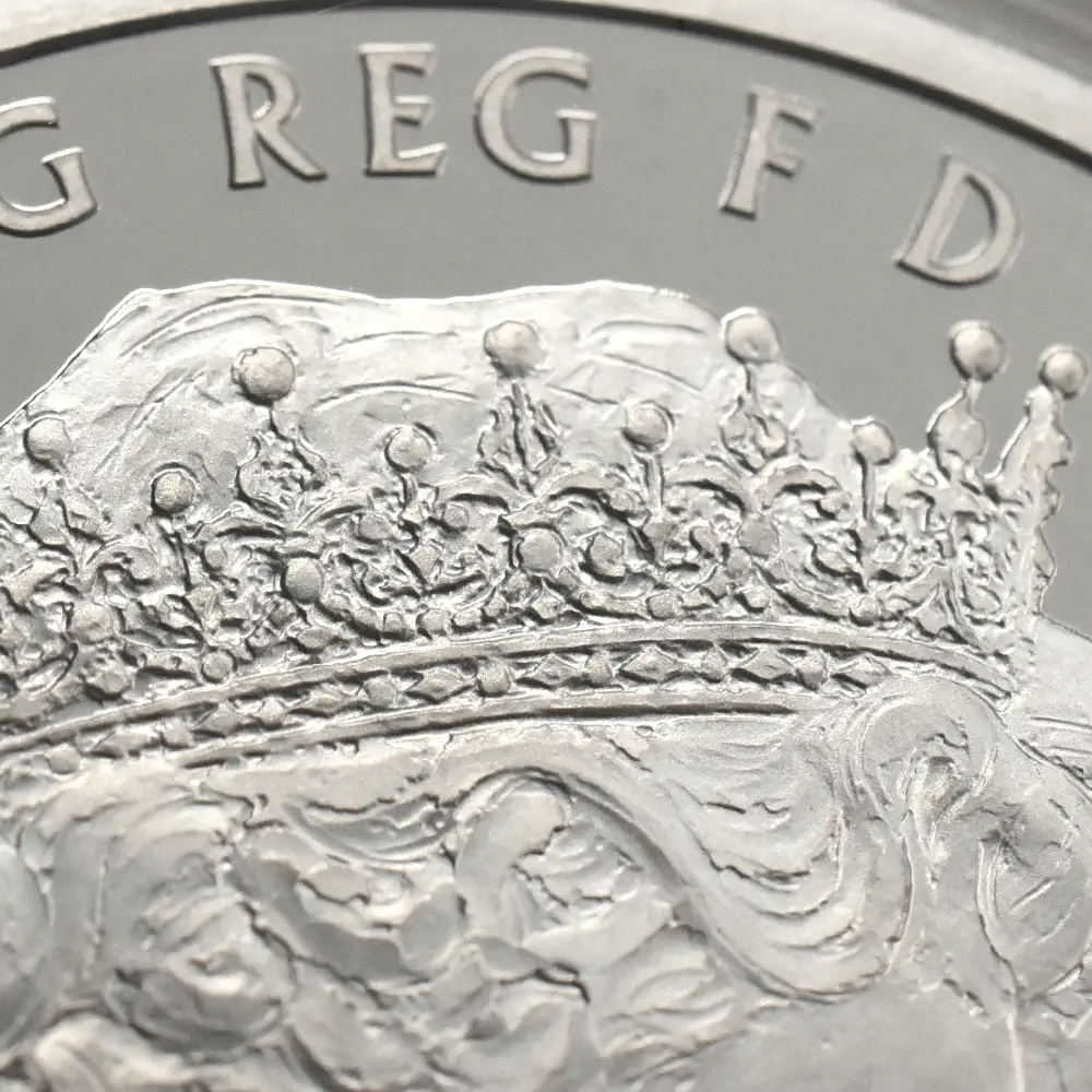 モダンコイン7:6796 イギリス 2017 エリザベス2世 御成婚70周年記念 5ポンド 3オンスプラチナ貨 PCGS PR69DC